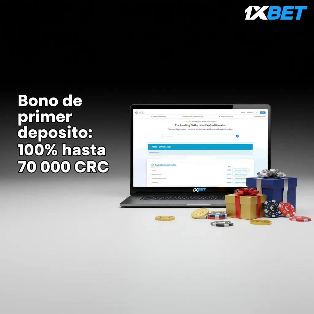 Bono de bienvenida: 100% hasta 70 000 CRC en primer depósito. Mín. 2 500 CRC. Casino y apuestas deportivas.