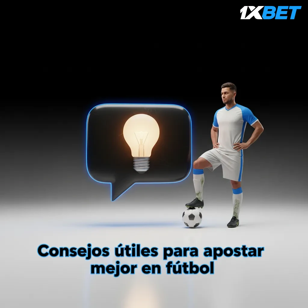 Infografía con consejos para apostar en fútbol: forma, lesiones, táctica, historial, localía, clima, cuotas, bankroll.