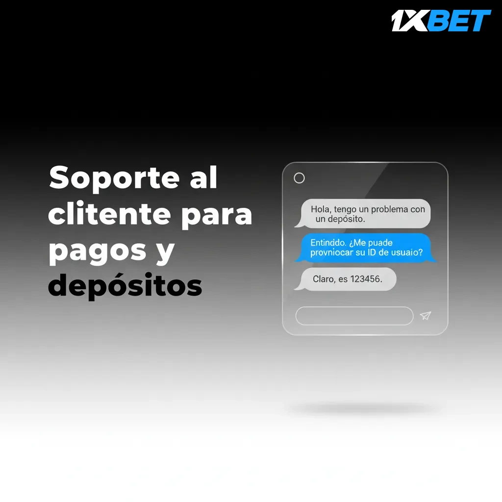 Soporte de pagos y depósitos: chat en vivo, support@1xbet.com, formulario y ayuda en la app.