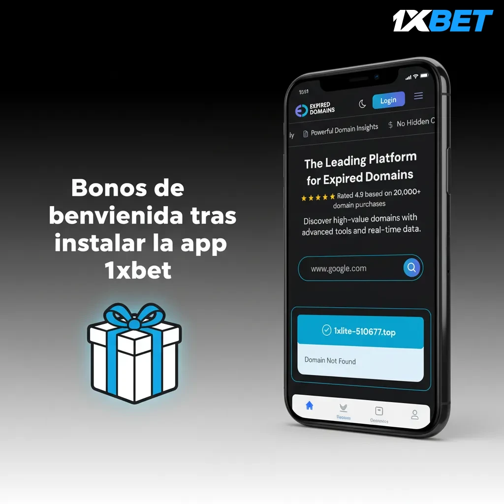 Banner de la app 1xbet: bono de bienvenida hasta 70 000 CRC al primer depósito, apuestas deportivas y casino