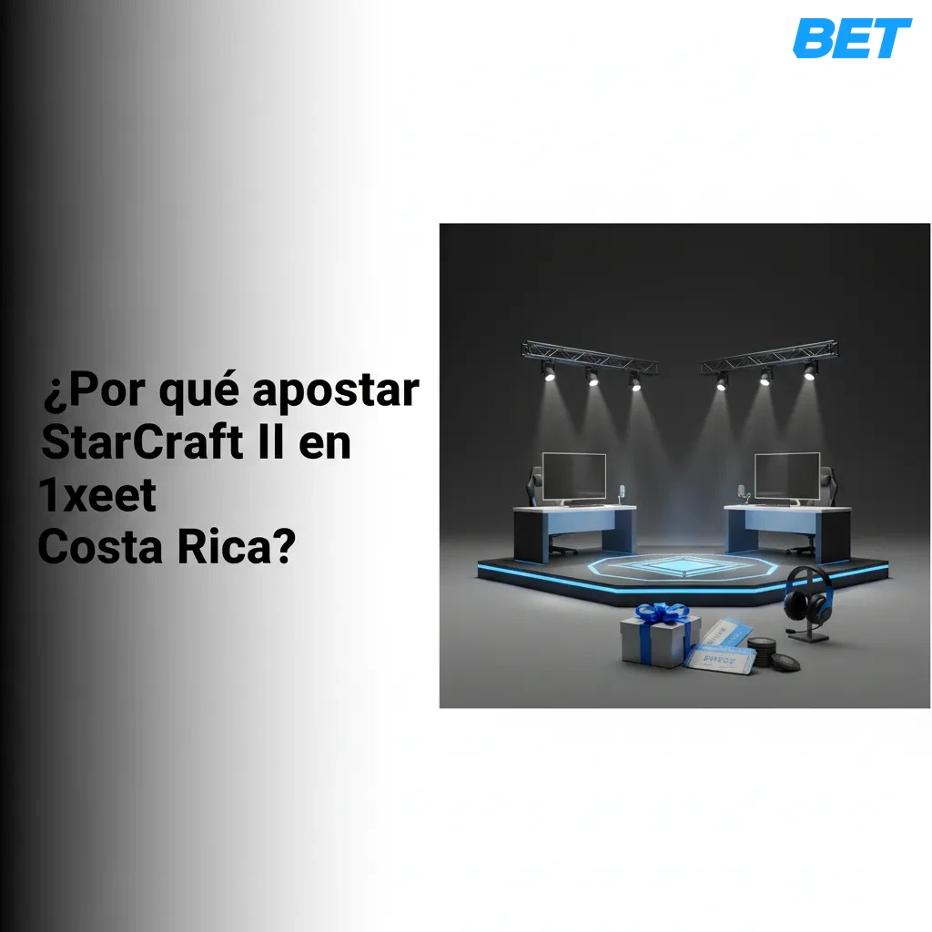Banner 1xBet Costa Rica para apostar en StarCraft II: bono 70 000 CRC, app móvil, pagos locales y soporte 24/7.