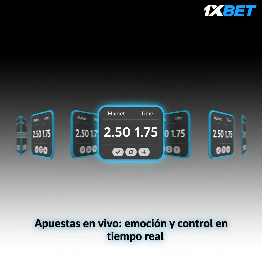 Interfaz de apuestas en vivo con cuotas al instante, estadísticas, visualizaciones y Cash Out en fútbol, tenis y baloncesto