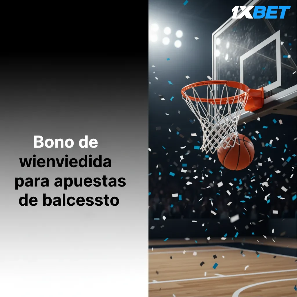 Bono de bienvenida para apuestas de baloncesto: bonificación del primer depósito con rollover y cuota mínima.