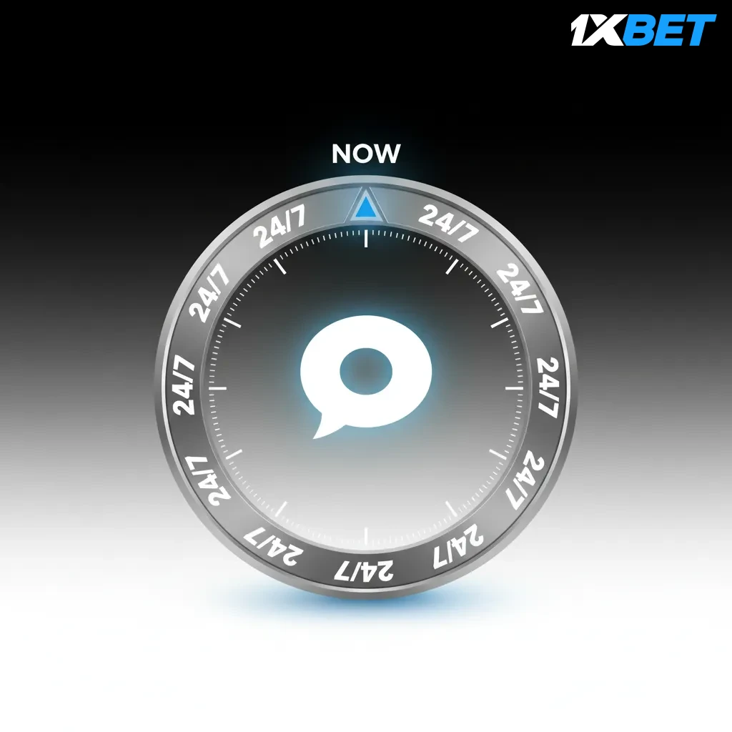 Chat en vivo 24/7: acceso desde web (icono esquina inferior derecha) y app de 1xbet