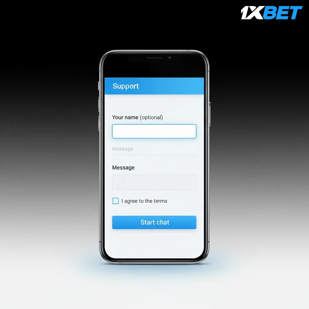 Pantalla de inicio de sesión de la app 1xbet: botón Acceder, campos correo/ID y contraseña, Face ID/Touch ID disponible.