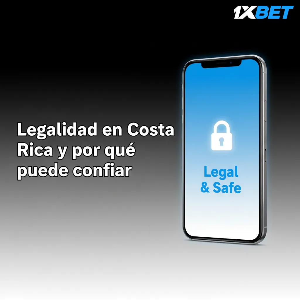Bandera de Costa Rica, balanza, candado y licencia de Curazao; privacidad, verificación y juego responsable.