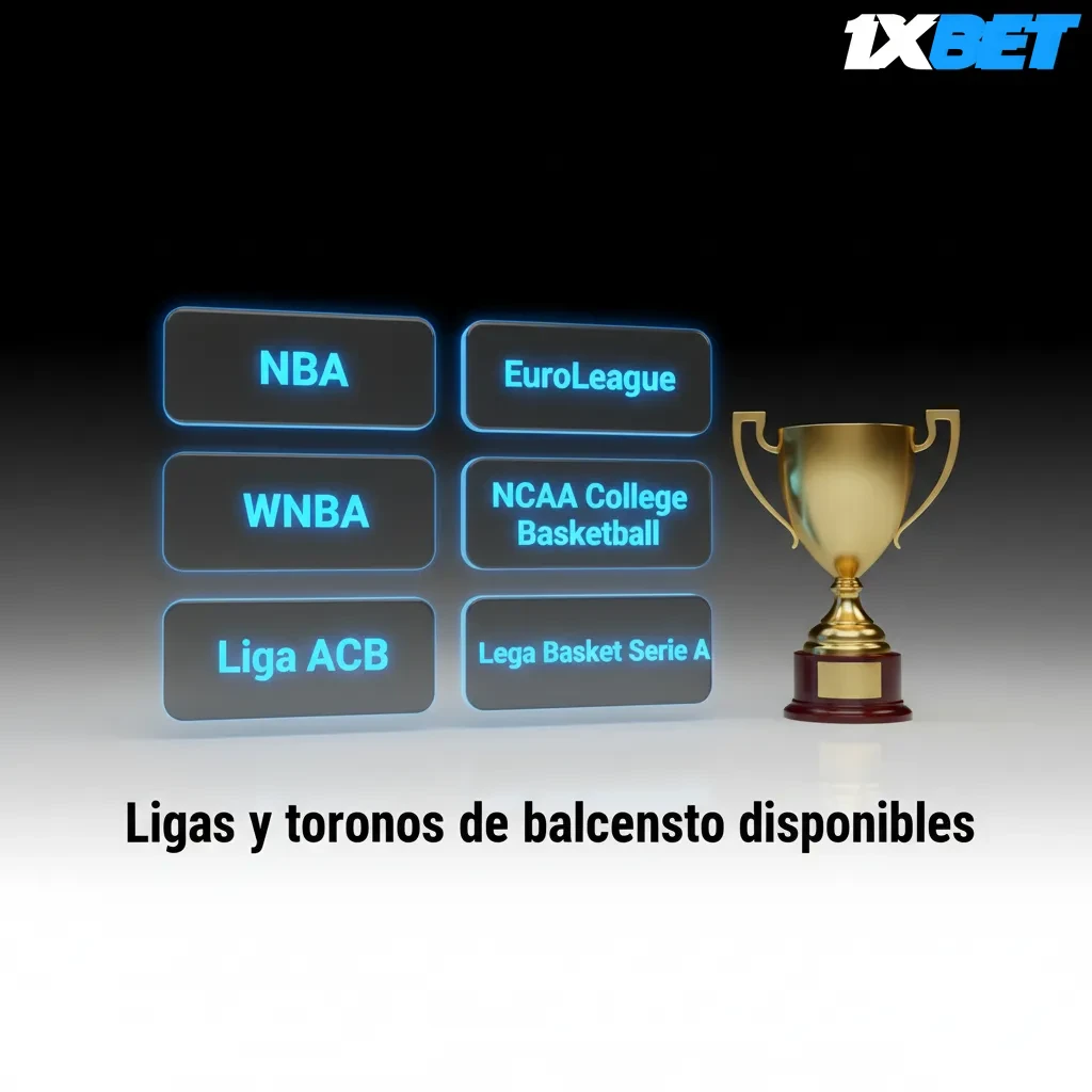 Banner con ligas de baloncesto: NBA, WNBA, NCAA, Euroliga, ACB, G League y FIBA, con cuotas actualizadas por fase.