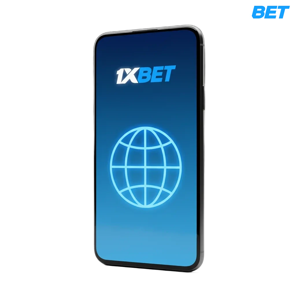 Teléfono con 1xbet PWA en Costa Rica, opción Añadir a pantalla de inicio y bono de 70000 CRC.