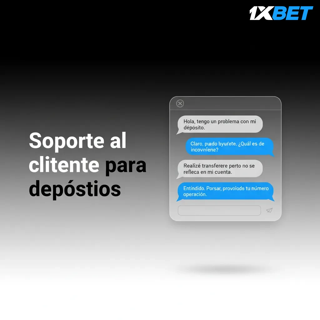 Soporte al cliente para depósitos 24/7: chat en vivo en sitio/app, correo support@1xbet.com y centro de ayuda.