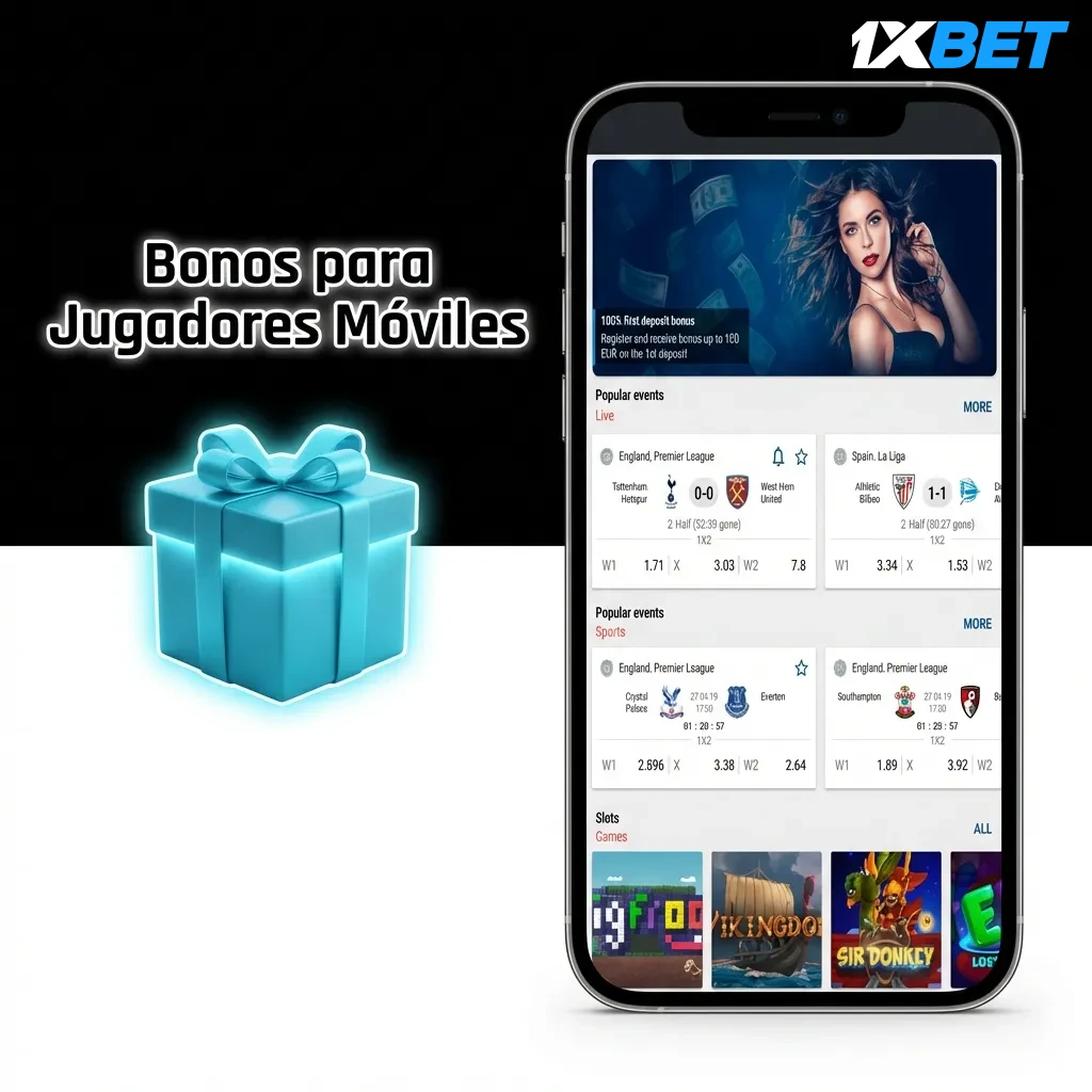 Jugadores usando dispositivos móviles para acceder a bonos de casino y apuestas deportivas en aplicación