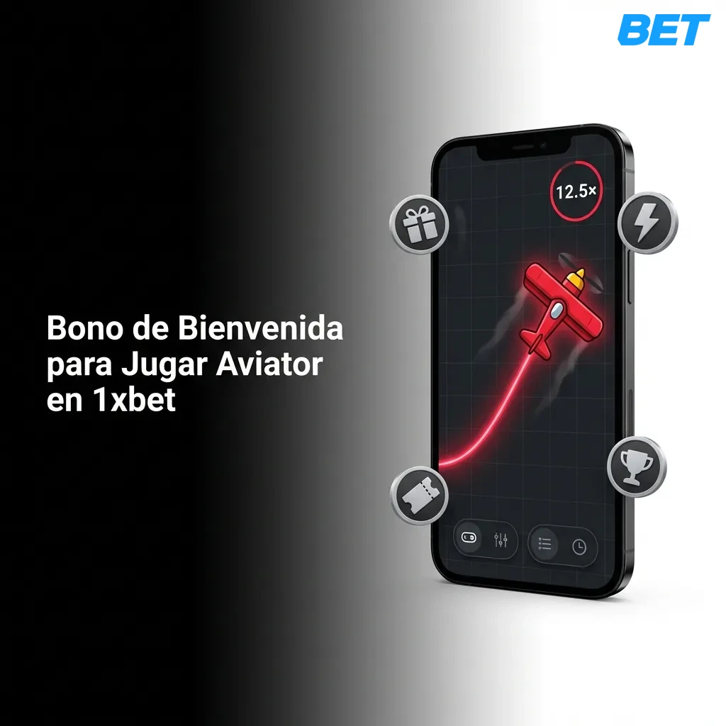 1xbet welcome bonus promotion for Aviator casino game showing deposit bonus up to 70000 CRC for new players