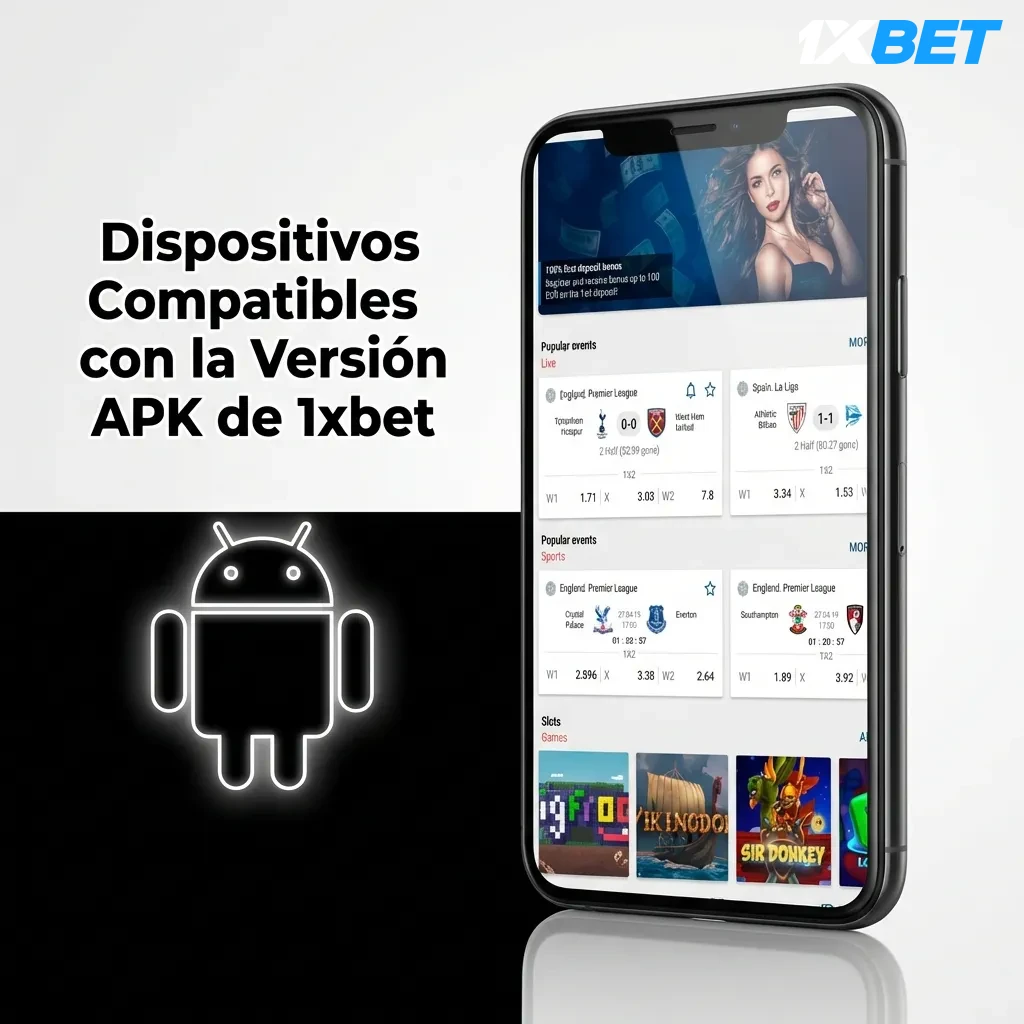 1xbet APK compatibility table showing supported Android phone brands and models sold in Costa Rica