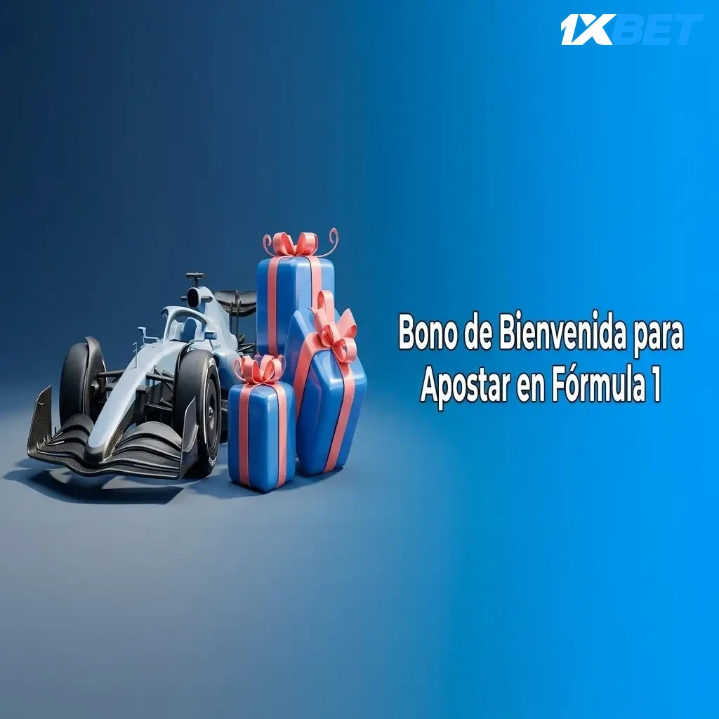 Bono de bienvenida 1xbet para apuestas en Fórmula 1 en Costa Rica, con código promocional y requisitos