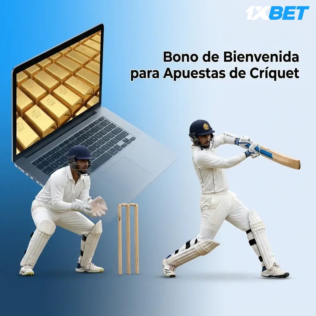 Bono de bienvenida 1xbet para apuestas de críquet: 100% del primer depósito hasta 98.000 CRC