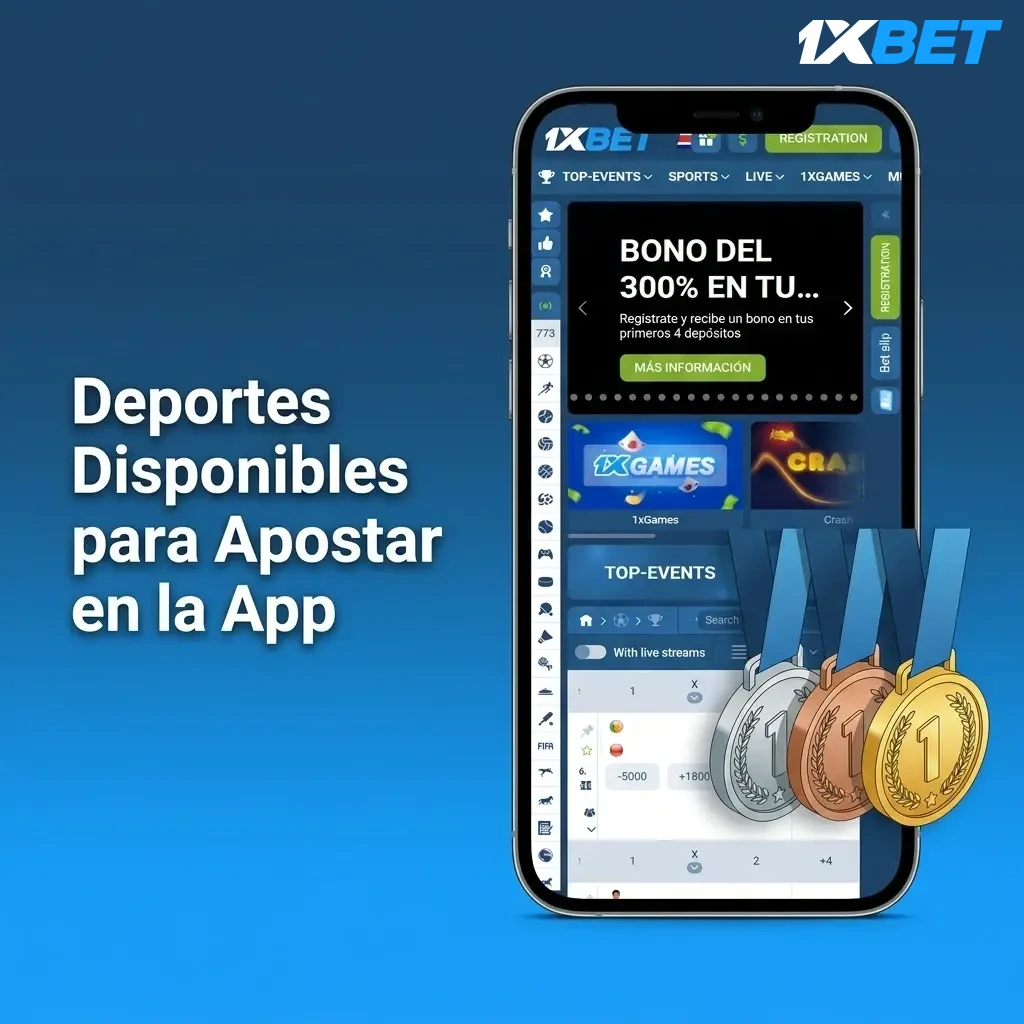 Deportes disponibles para apostar en 1xbet app: fútbol, baloncesto, tenis, béisbol, esports y más desde Costa Rica.