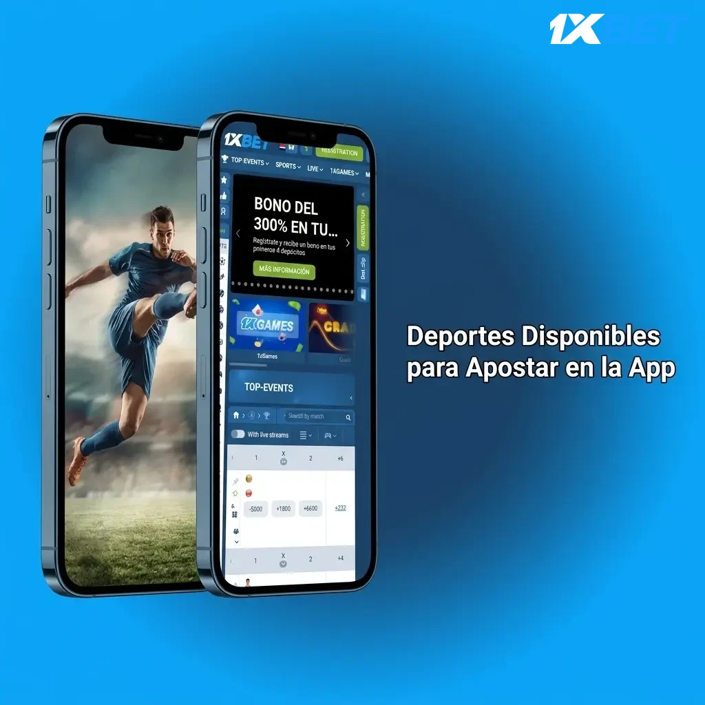 Deportes disponibles para apostar en 1xbet app: fútbol, tenis, baloncesto, eSports y más disciplinas