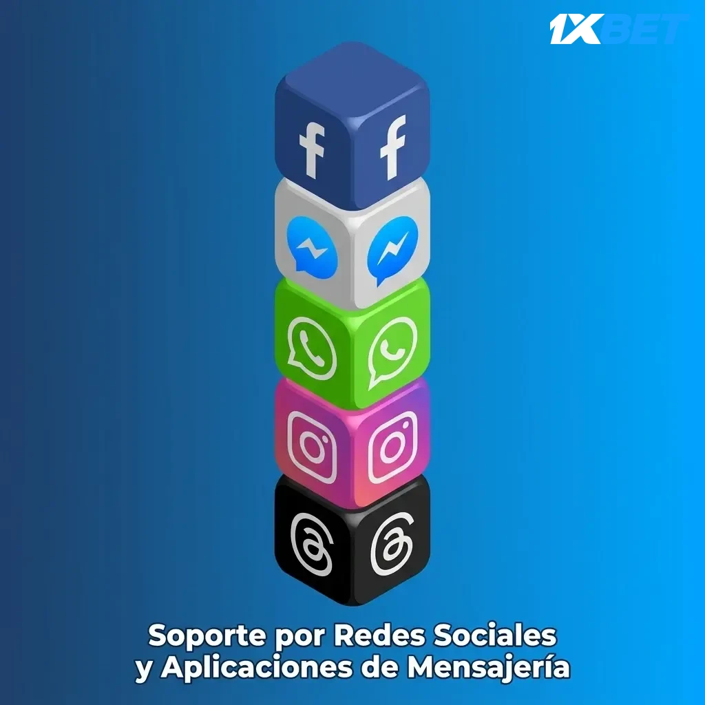 Soporte de 1xbet por Telegram, WhatsApp, Facebook y Twitter para consultas rápidas y seguimiento de casos
