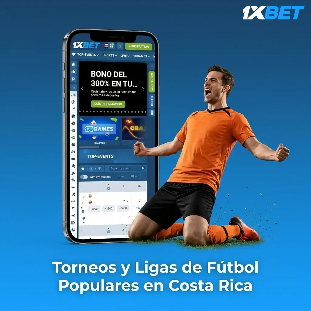 Torneos de fútbol populares en Costa Rica: Liga Promerica, Champions League, Mundial y más en 1xbet