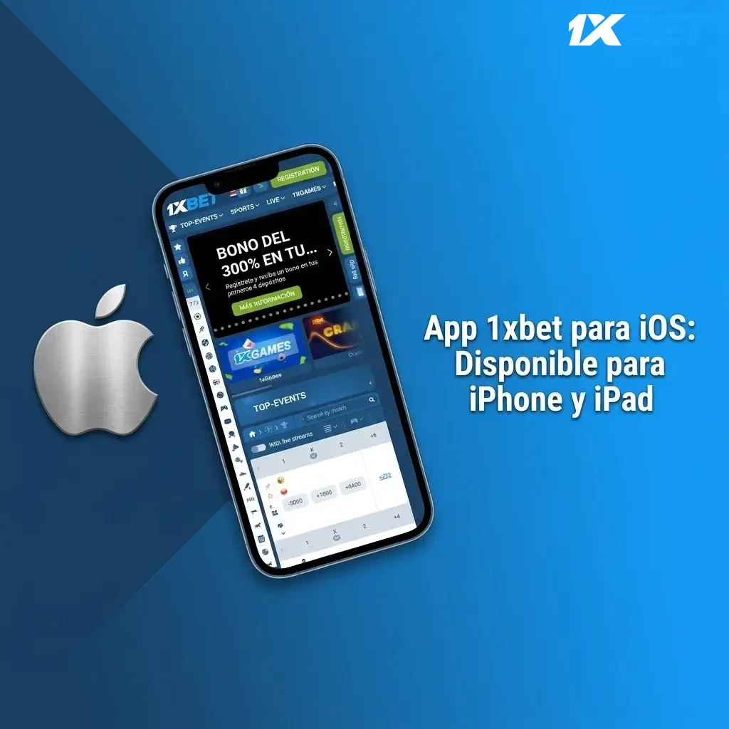 App 1xbet para iOS en iPhone y iPad, compatible con iOS 12.0 o superior, disponible gratis en Costa Rica