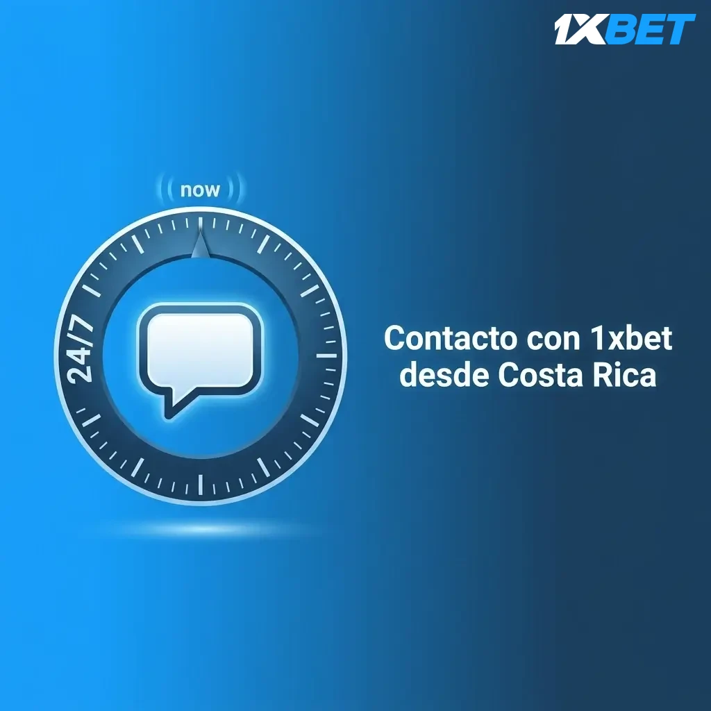 Opciones de contacto con 1xbet en Costa Rica: chat en vivo, correo, ayuda en línea y redes sociales
