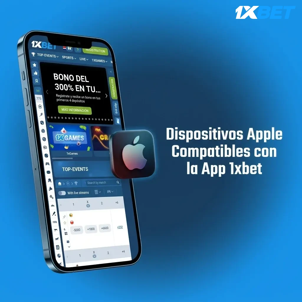 Dispositivos Apple compatibles con la app 1xbet: iPhones, iPads y iPod Touch admitidos para apuestas móviles