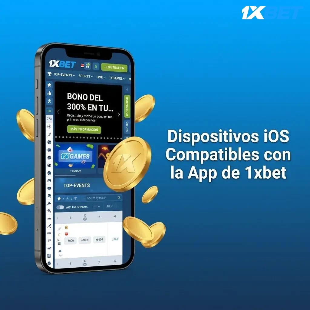 Dispositivos iOS compatibles con la app de 1xbet: iPhone X al 15 y iPad Air y Pro para apuestas móviles