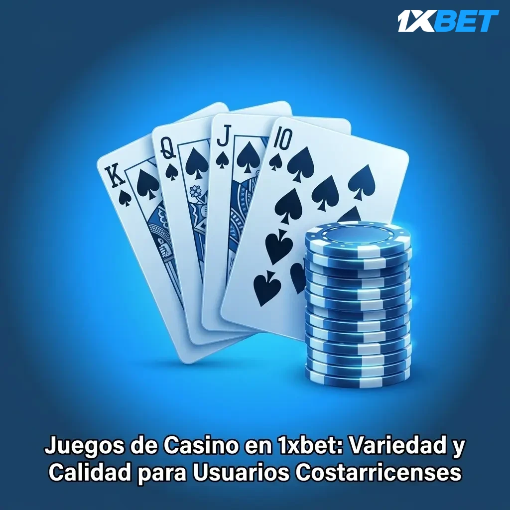 Juegos de casino 1xbet: tragamonedas, ruleta en vivo, blackjack y más para jugadores costarricenses