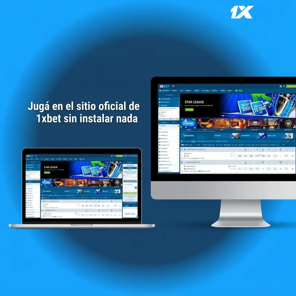Accedé a 1xbet desde el navegador sin instalar nada y disfrutá apuestas, casino y más sin restricciones