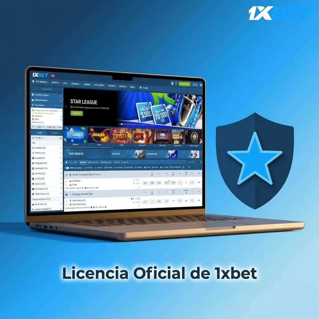 Licencia oficial de 1xbet bajo Curaçao eGaming número 8048/JAZ para operadores de juego en línea
