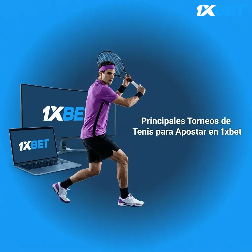Principales torneos de tenis para apostar en 1xbet: Grand Slams, Masters ATP, WTA y más con mercados en vivo