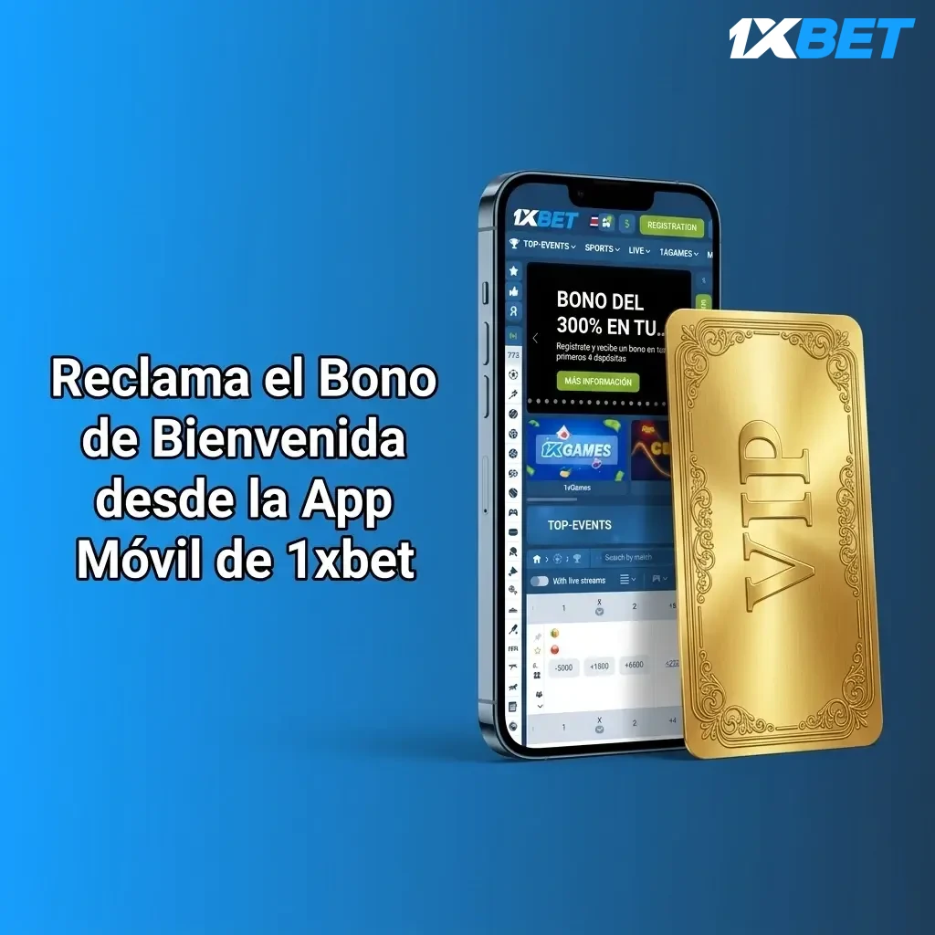 Reclama el bono de bienvenida de 1xbet desde la app móvil en Android o iOS con depósito mínimo de 1,000 CRC