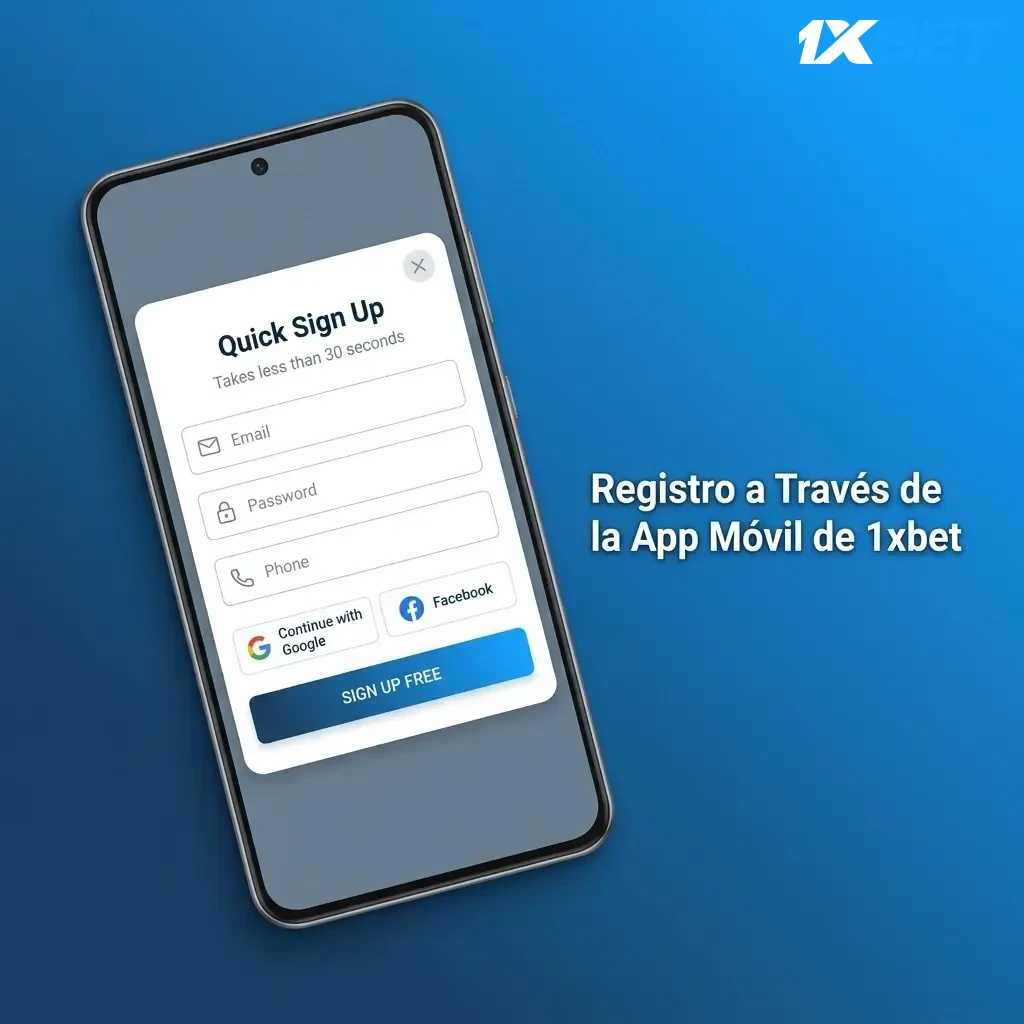 Registro en la app móvil de 1xbet: descarga, instalación y creación de cuenta desde Android o iOS en Costa Rica