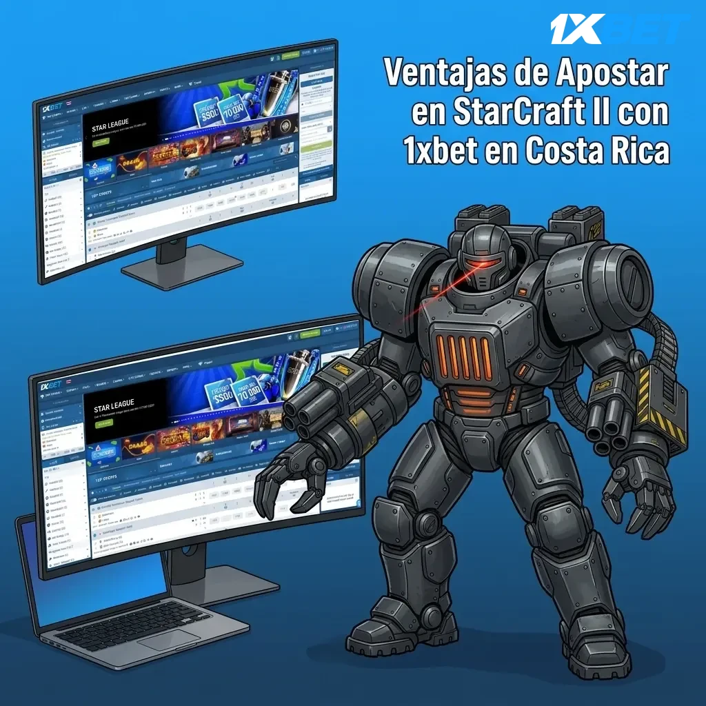 Ventajas de apostar en StarCraft II con 1xbet en Costa Rica: bonos, pagos locales y app móvil